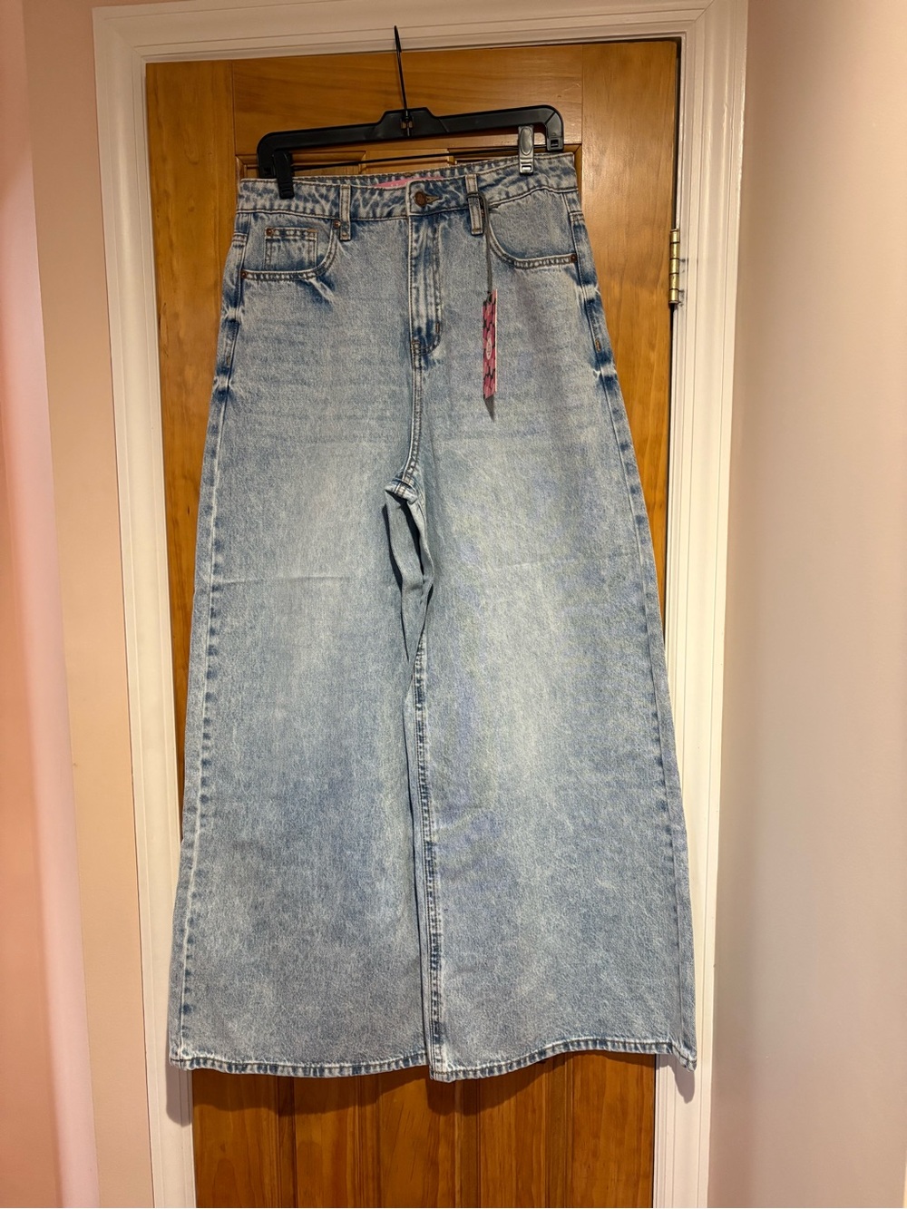 High-Rise Wide-Leg Women's Jeans in Light Blue Wash